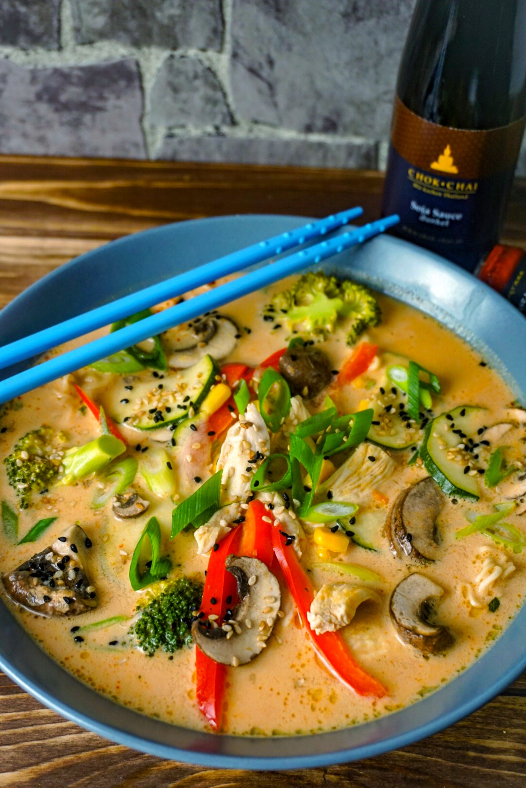 Red Thai-Curry-Kokos Suppe