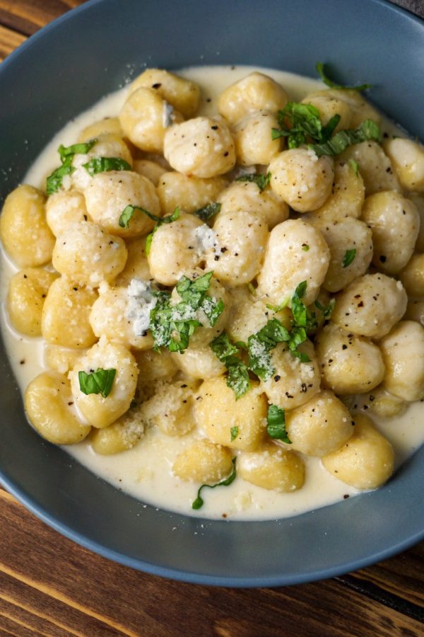 Gnocchi quattro formaggi Kochhochgenuss